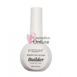 Gel UV lichid de constructie FSM Brush On Color Builder Gel 04 Natural 15 ml, Alb laptos